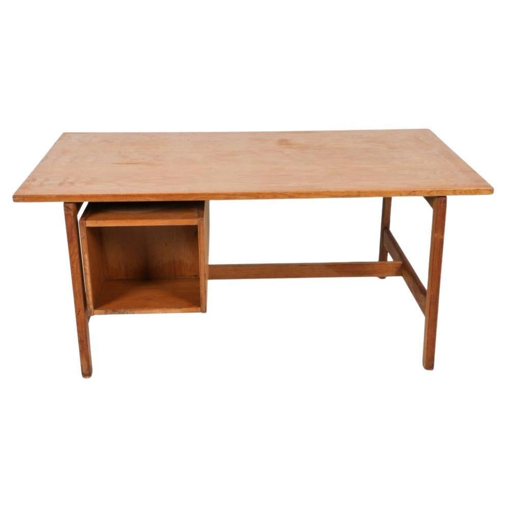 Danish Mid century Hans Wegner desk model 156 GETAMA Solid Oak For Sale