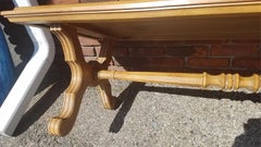 Midcentury Harlequin Design Inlay Wood Coffee Table