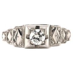 Mid Century Harlequin Diamond Ring