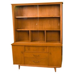 Midcentury Harmony House China Cabinet Hutch 