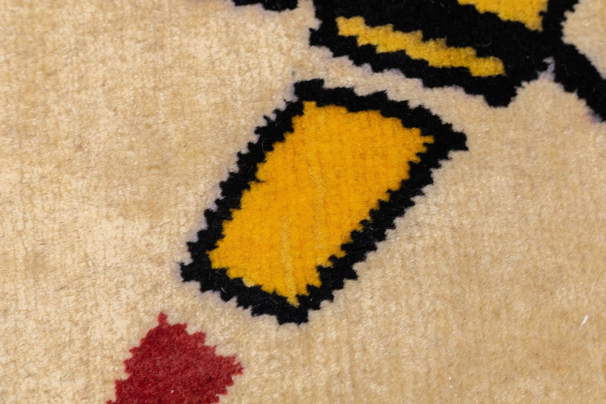 20ième siècle Tapis Harmony in Abstraction conçu par Wassily Kandinsky, 6'7'' x 8'1 en vente