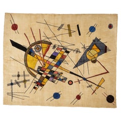 Tapis Harmony in Abstraction conçu par Wassily Kandinsky, 6'7'' x 8'1