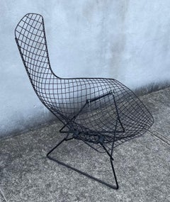 Chaise longue noire "Bird Chair" par Harry Bertoia pour Knoll Milieu de siècle