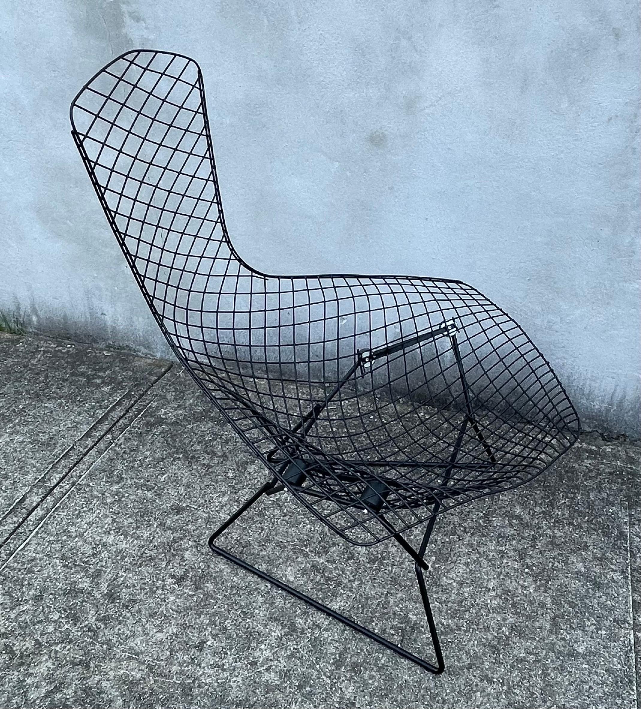 Painted Black Lounge Chair 