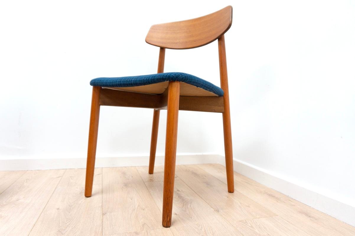 20th Century Midcentury Harry Ostergaard for Randers Mobelfabrik Danish Teak Dining Chairs For Sale