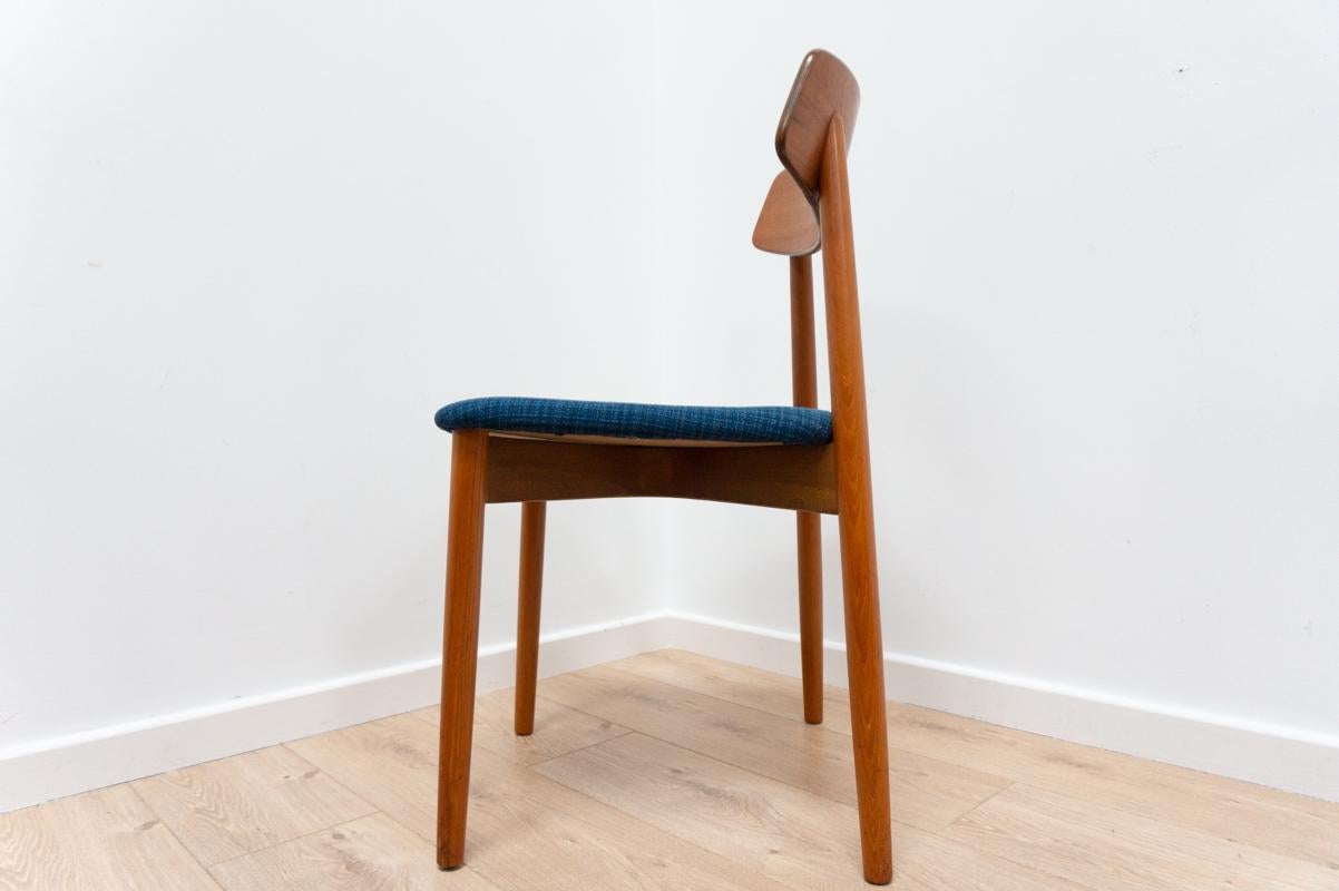 Midcentury Harry Ostergaard for Randers Mobelfabrik Danish Teak Dining Chairs For Sale 1
