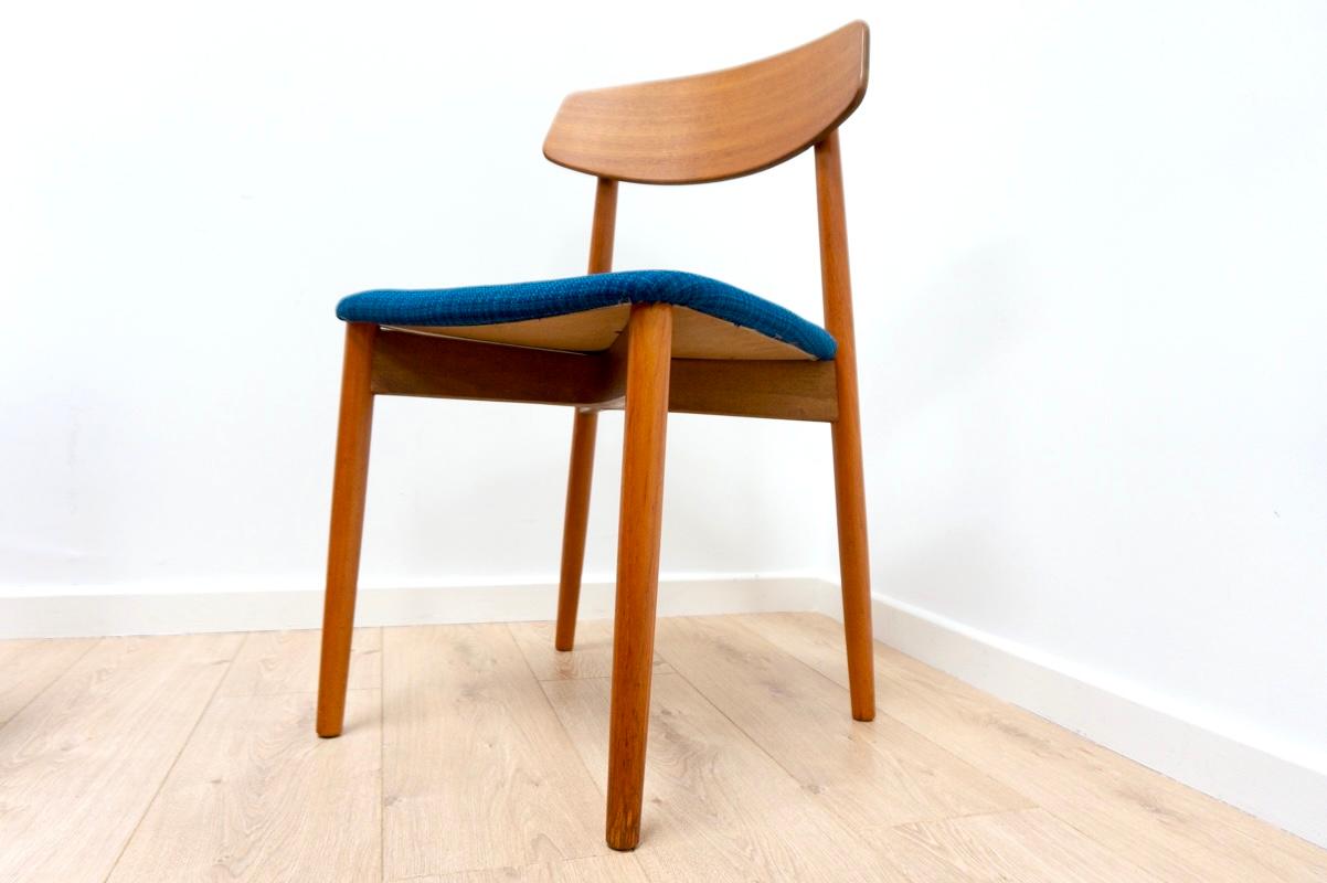 Midcentury Harry Ostergaard for Randers Mobelfabrik Danish Teak Dining Chairs For Sale 4