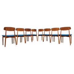 Midcentury Harry Ostergaard for Randers Mobelfabrik Danish Teak Dining Chairs