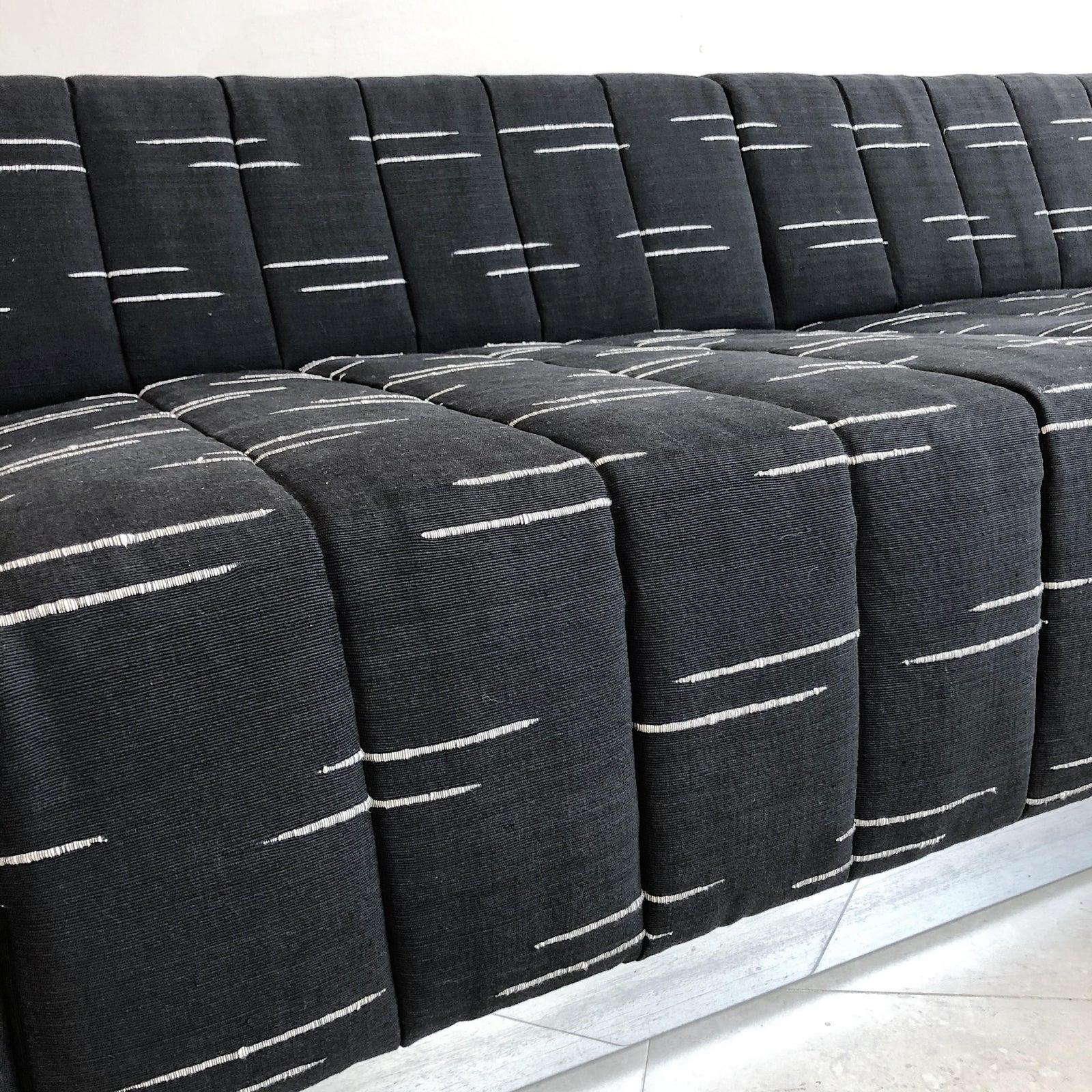 Harvey Probber, Mid-Century, 3-Sitzer-Sofa mit Chromsockel (amerikanisch) im Angebot