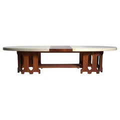 Mid-Century Harvey Probber Surfboard Coffee Table in Terrazzo Marble