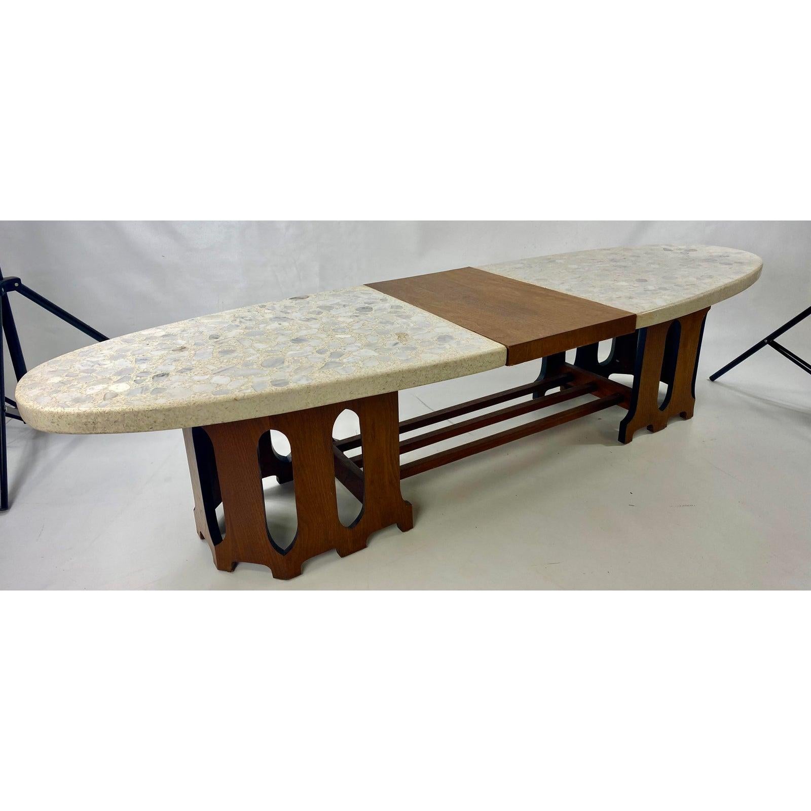 American Mid-Century Harvey Probber style Terrazzo Marble-Top Coffee Table