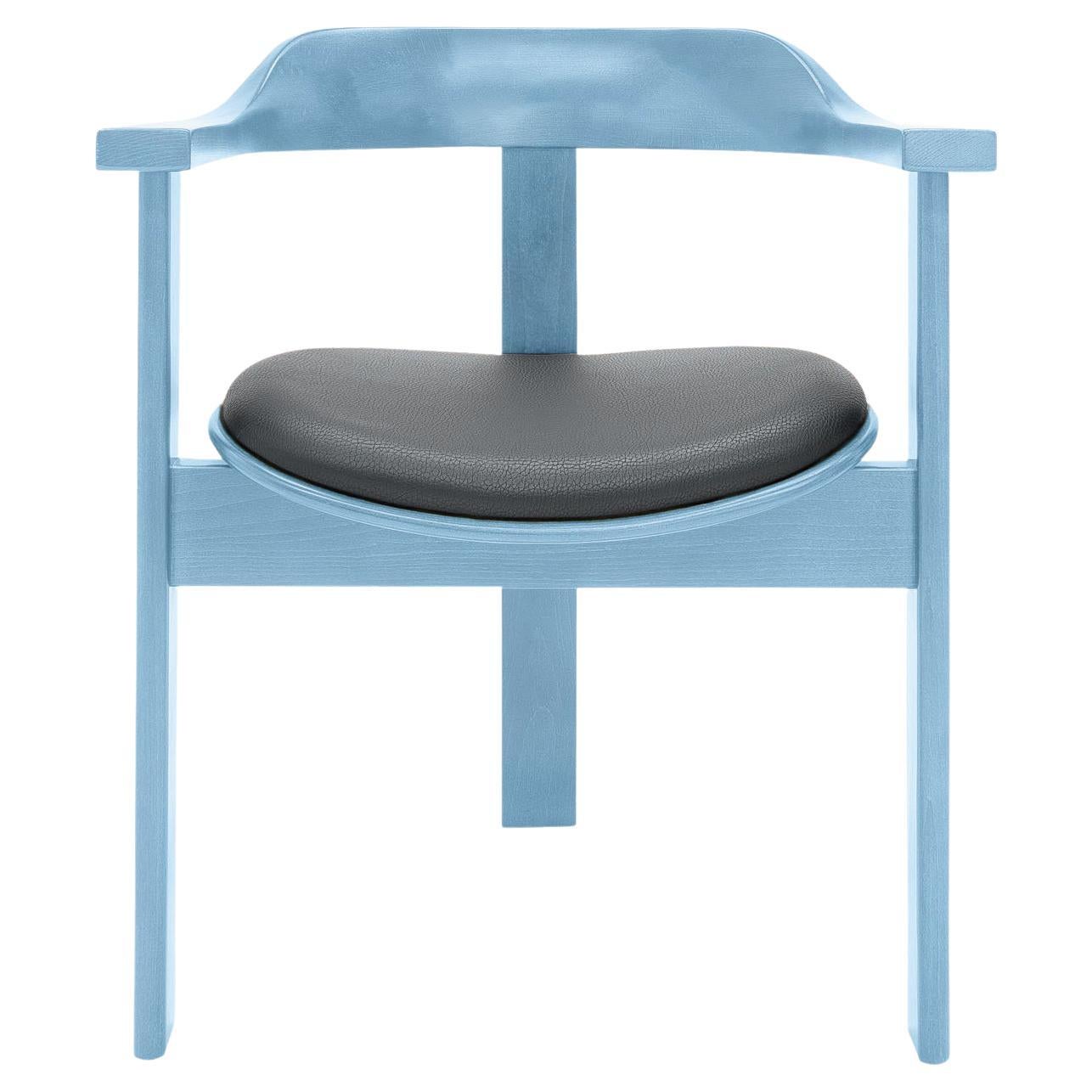 Fauteuil Haussmann bleu du milieu du siècle dernier, Robert & Trix Haussmann, Design 1964