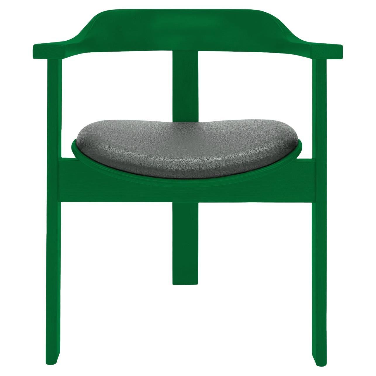Mid Century Design, Haussmann Armchair, Green, by Robert & Trix Haussmann For Sale