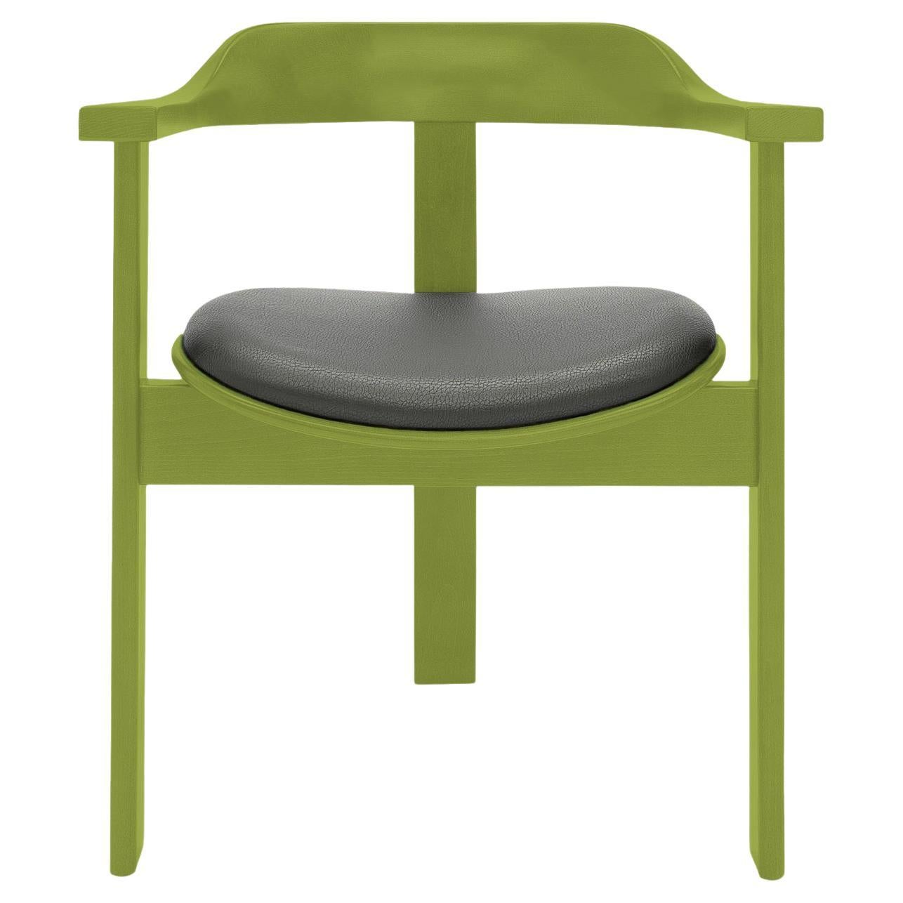 Mid Century, Haussmann Armchair, Green, by Robert & Trix Haussmann, Design 1964 For Sale