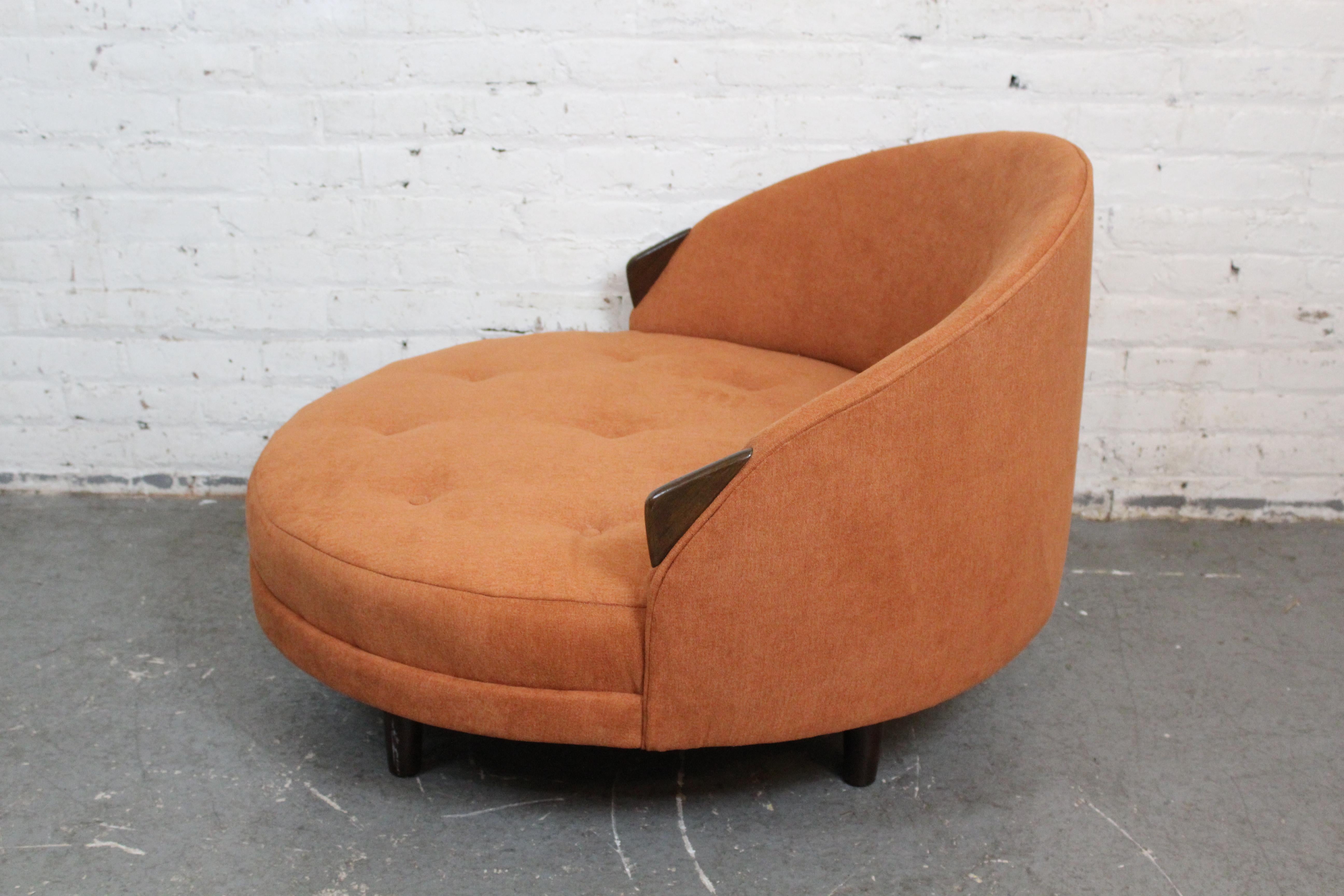 Mid-Century Havana Chair and Halfmoon Ottoman by Adrian Pearsall In Good Condition For Sale In Brooklyn, NY