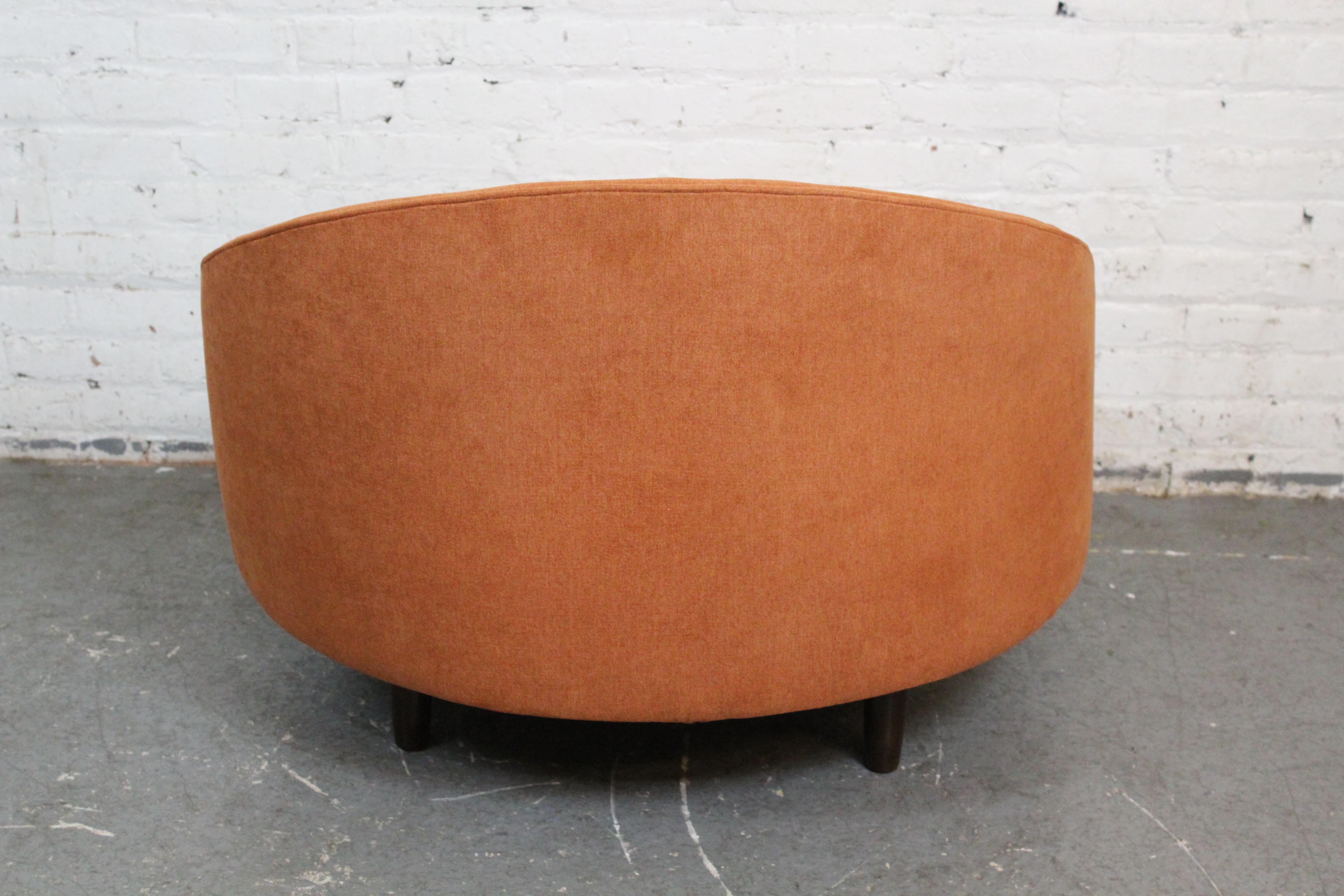 20th Century Mid-Century Havana Chair and Halfmoon Ottoman by Adrian Pearsall For Sale