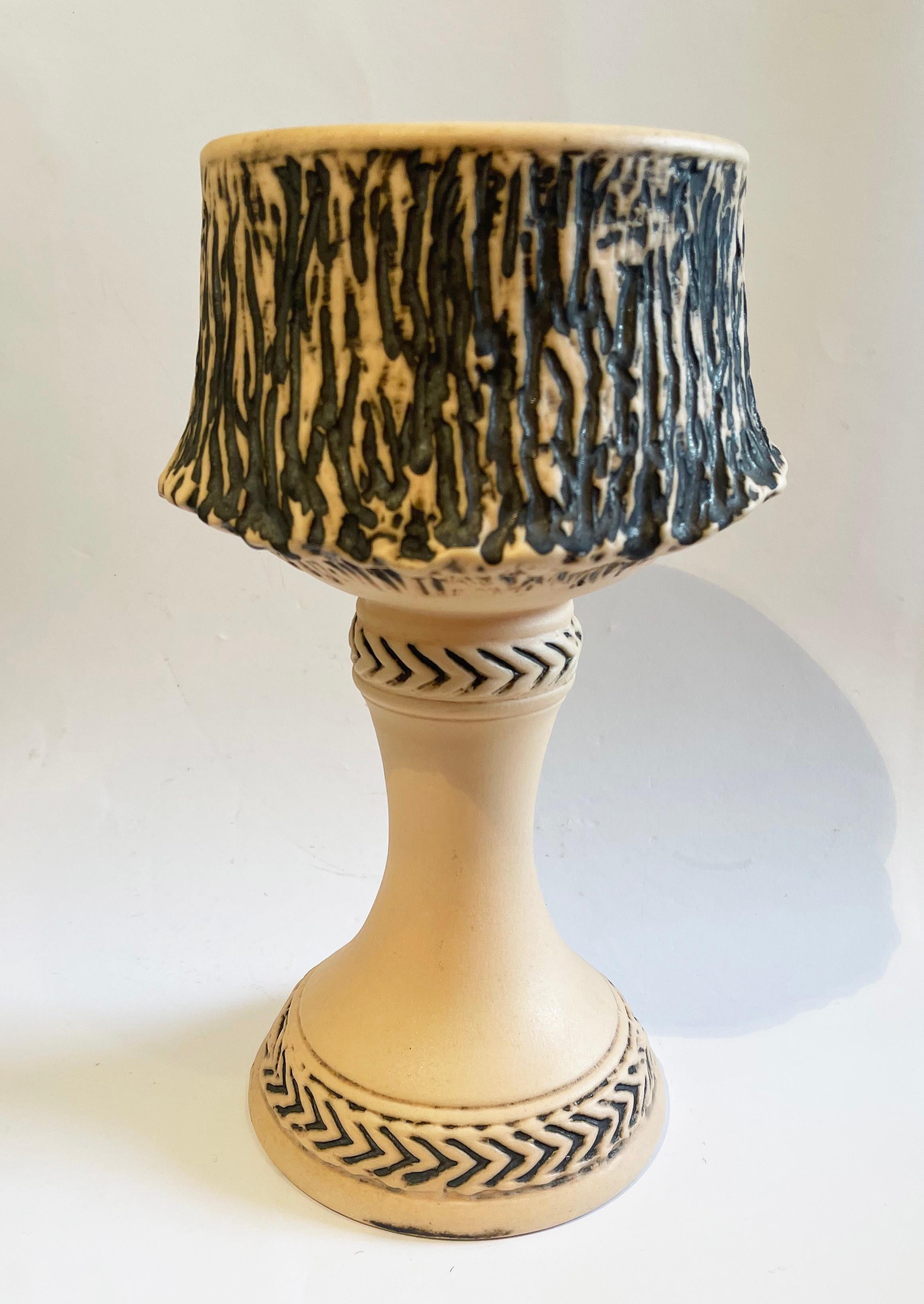 Hand-Crafted Mid Century Head Vase Planter Bob-Cut by Dümler & Breiden Natural Beige, Germany