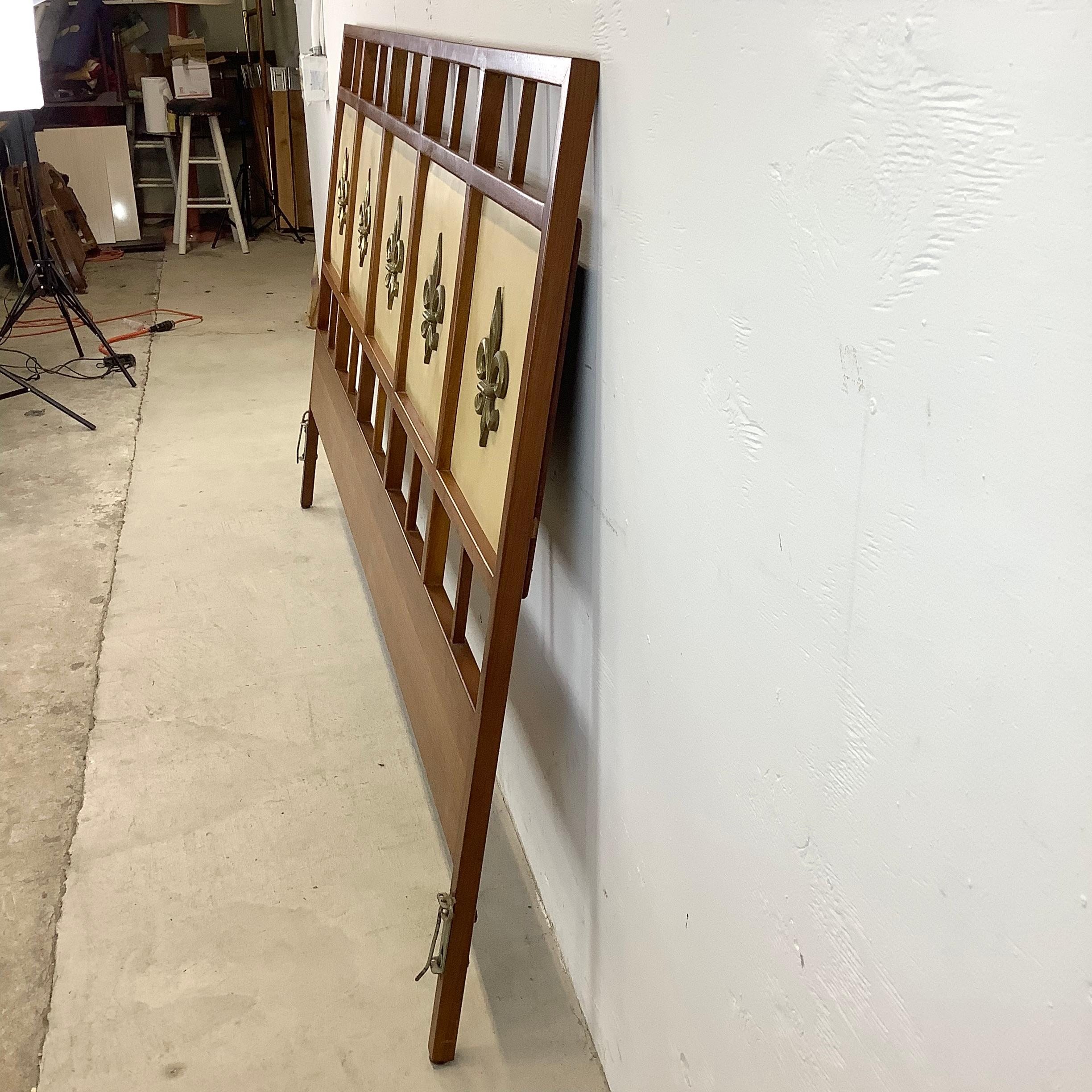 Midcentury Headboard by Gerry Zanck for Gregori, King For Sale 1