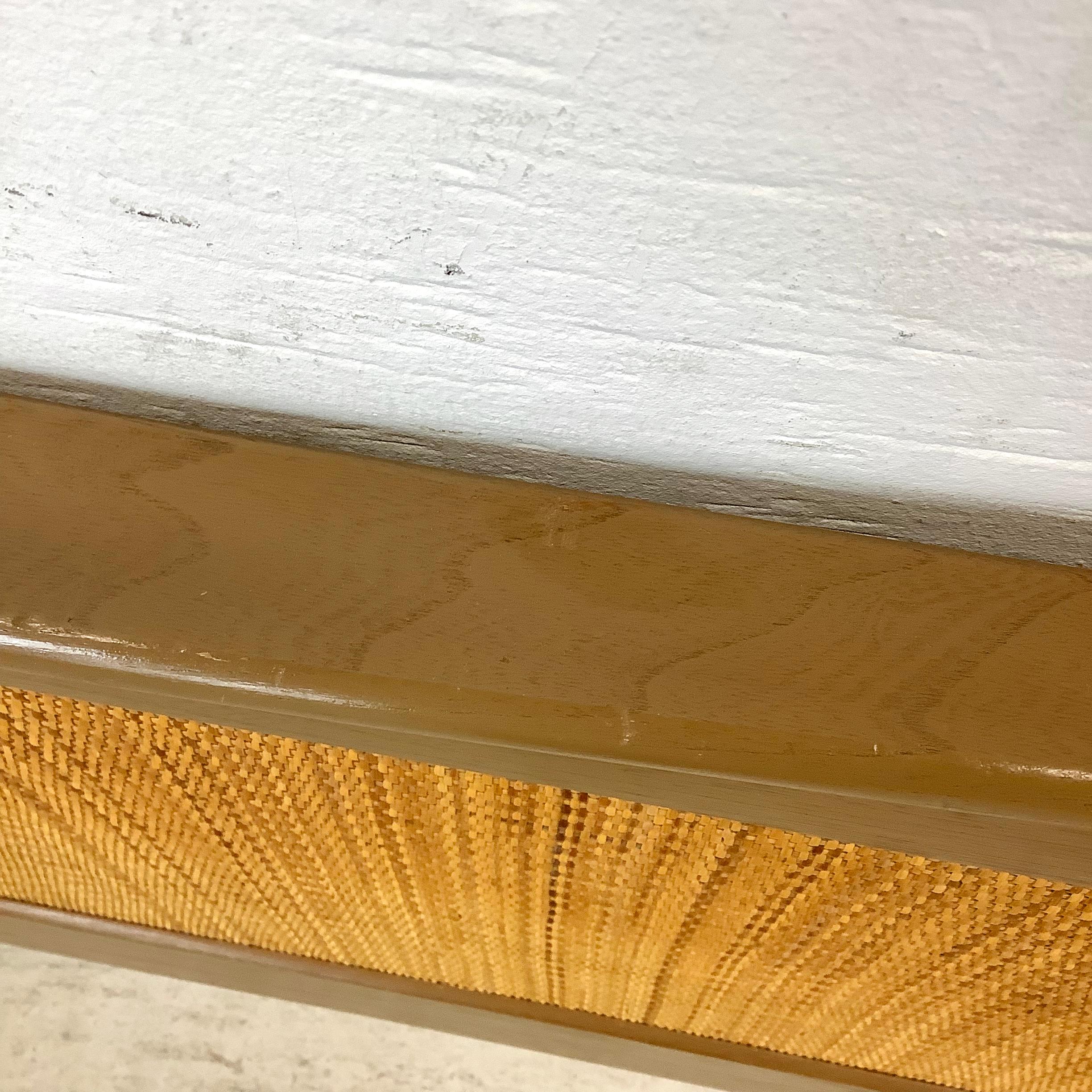 Mid-Century Headboard With Cane Front- Twin Size For Sale 11
