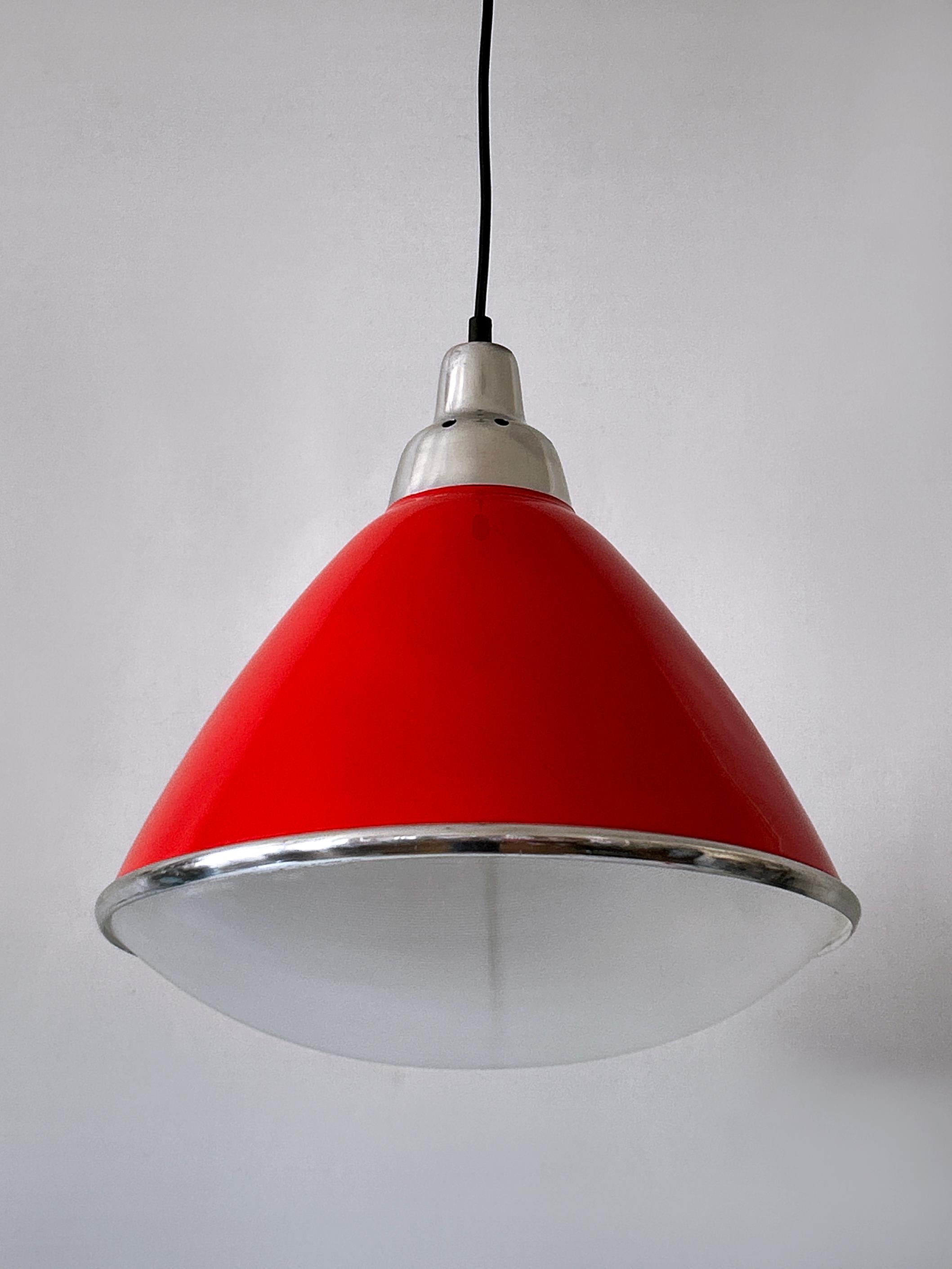 Metallo Lampada a sospensione 'Headlight' di Ingo Maurer per Design M, 1968, Germania. in vendita