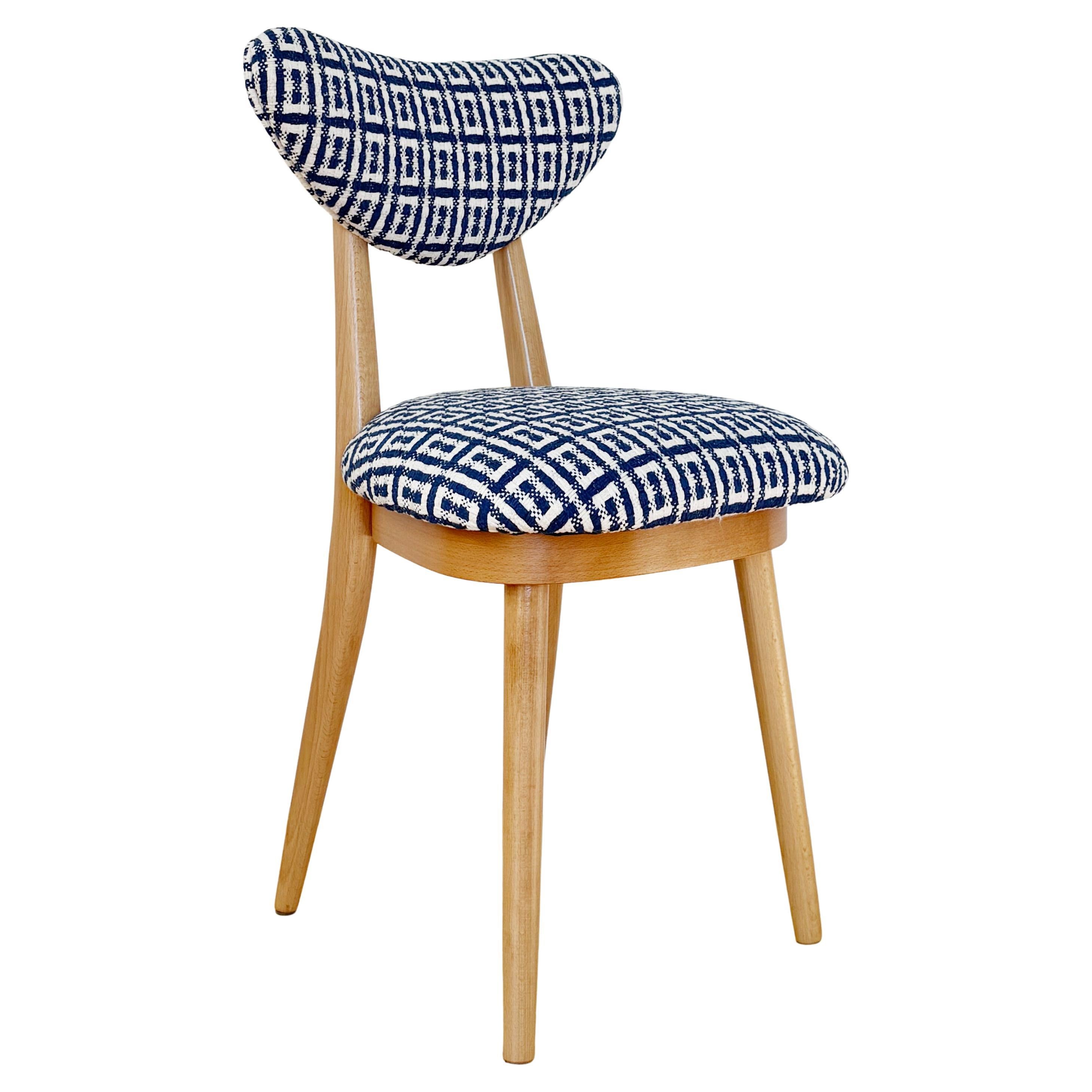 Sedia Cuore del Mid Century in Hsh Home Sweet Home Jacquard di Dedar, Europa, anni
60