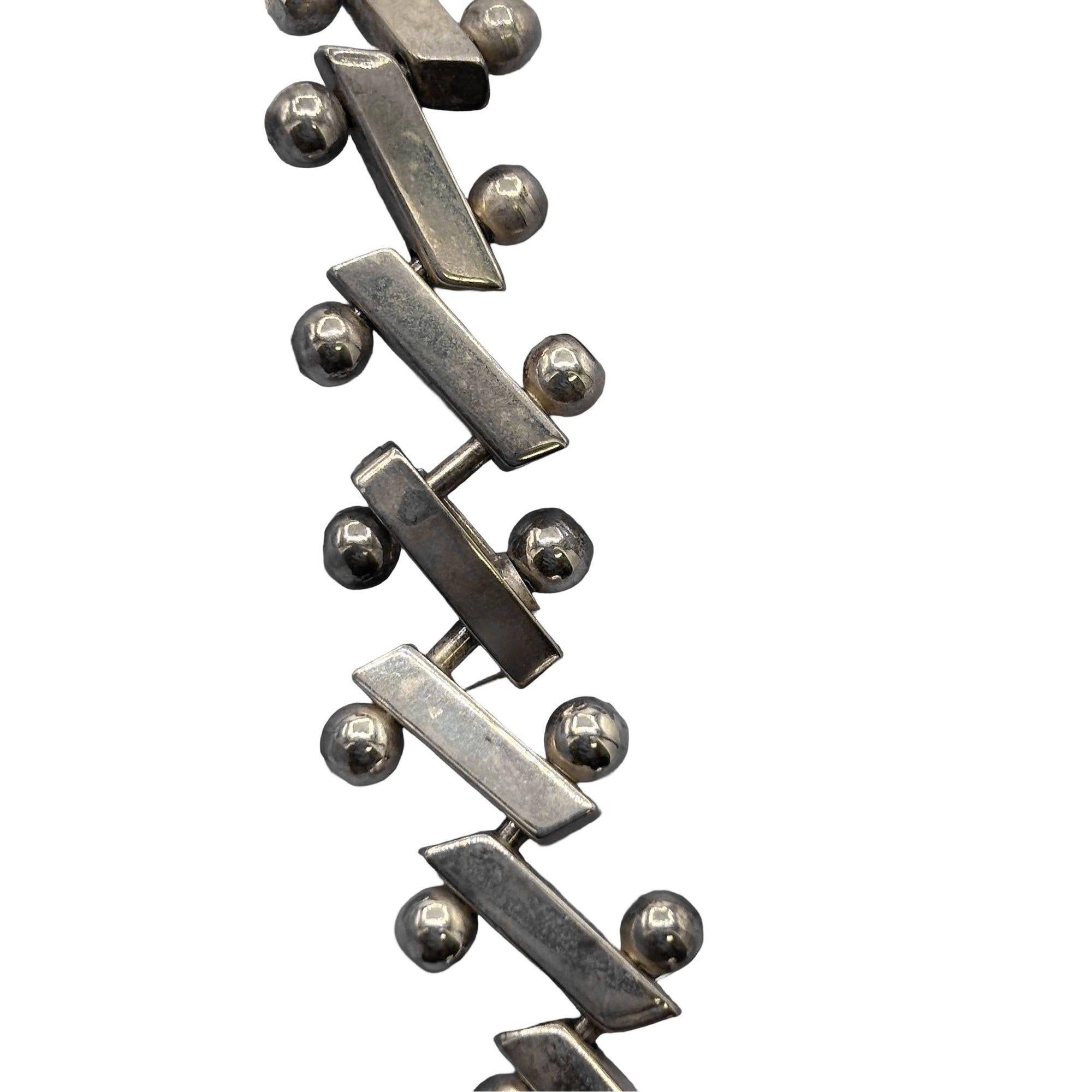 Mid-Century Heavy 925 Sterling Silver 