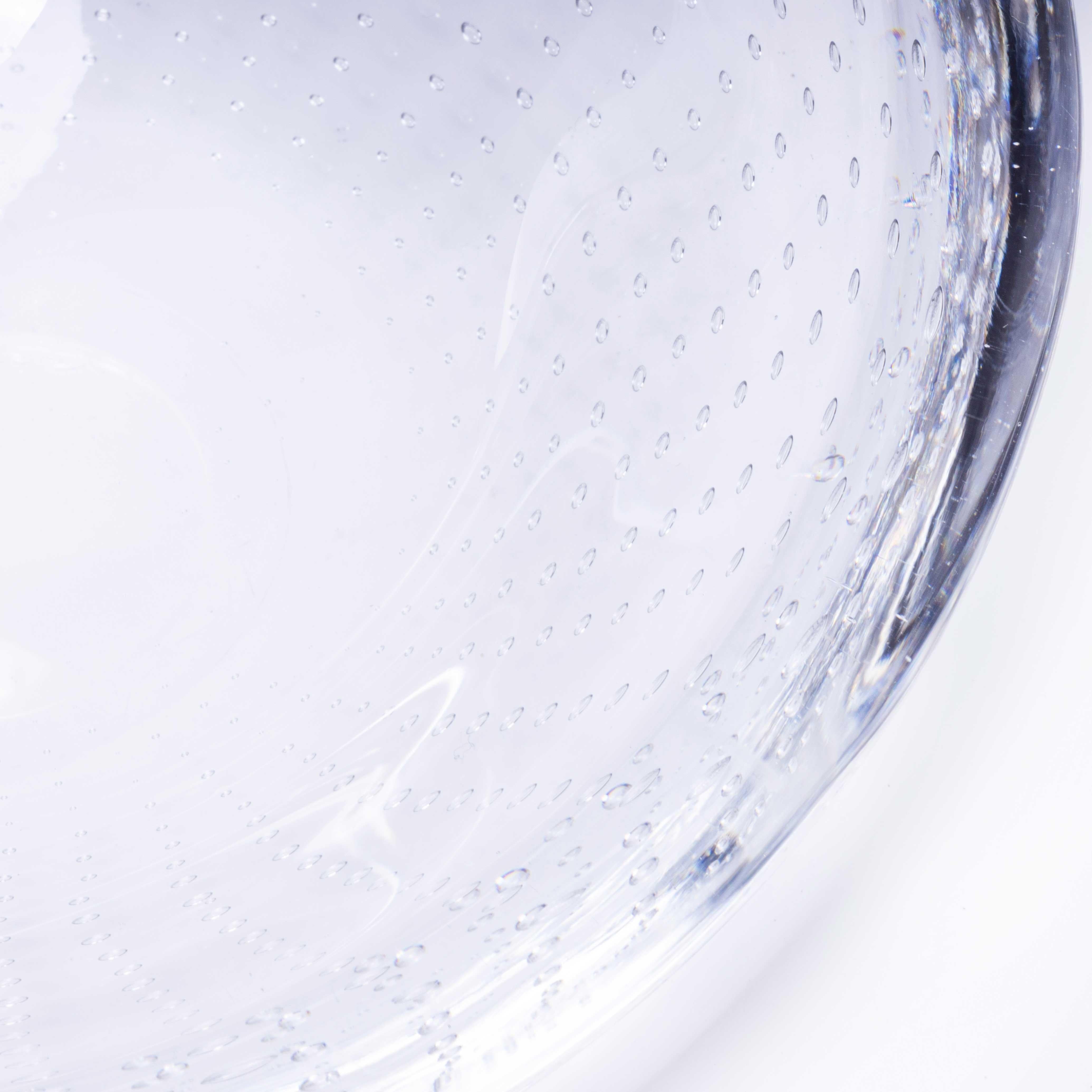 Petit plat à bulles en verre lourd du milieu du siècle Bon état - En vente à Hook, Hampshire