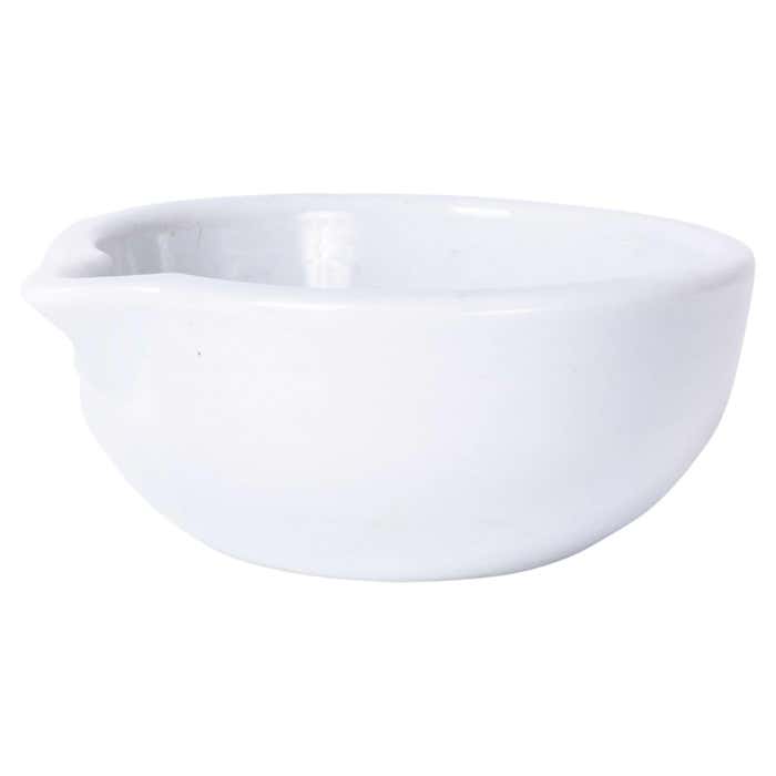 Mid-Century Heavy Porcelain Crucible Laboratory Bowl For Sale at 1stDibs
