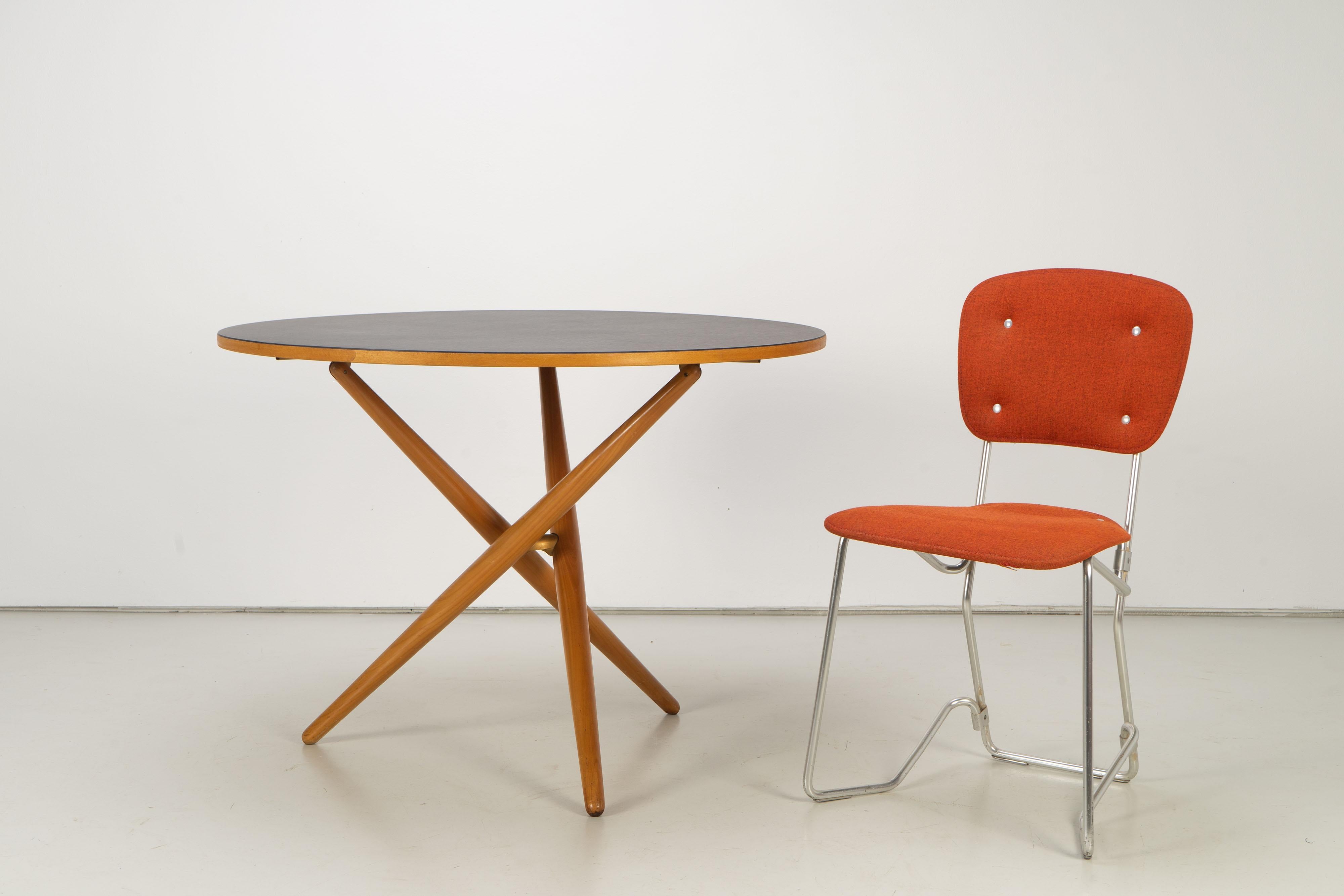Mid-Century Height-Adjustable Coffee Table by Jürg Bally for Wohnhilfe, 1951 In Good Condition For Sale In Munster, DE