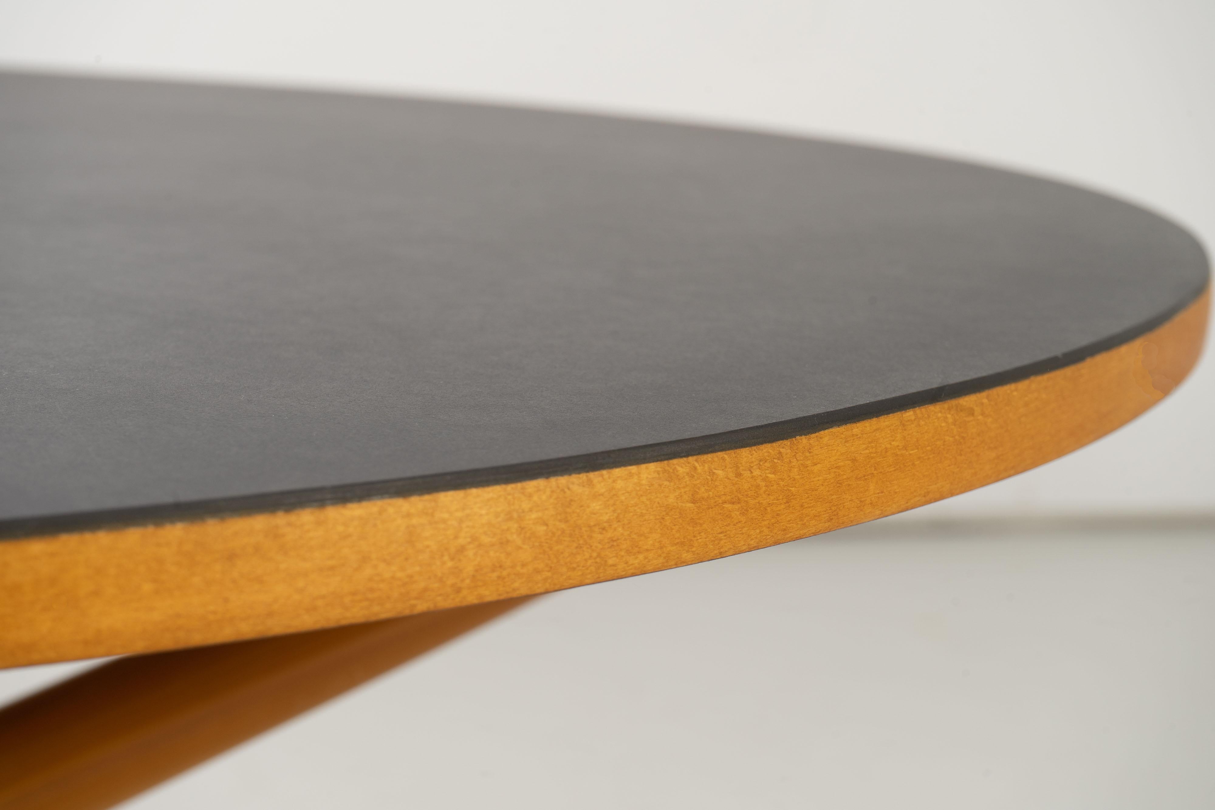 Beech Mid-Century Height-Adjustable Coffee Table by Jürg Bally for Wohnhilfe, 1951 For Sale