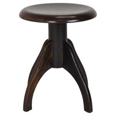 Mid-Century Height Adjustable Piano Stool, 1950's