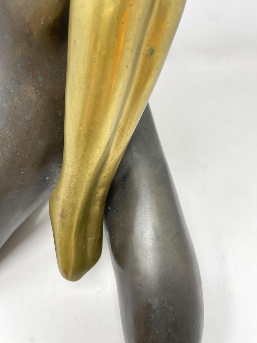 20ième siècle Sculpture d'Hio Rodrigues du milieu du siècle dernier, Brésil en vente