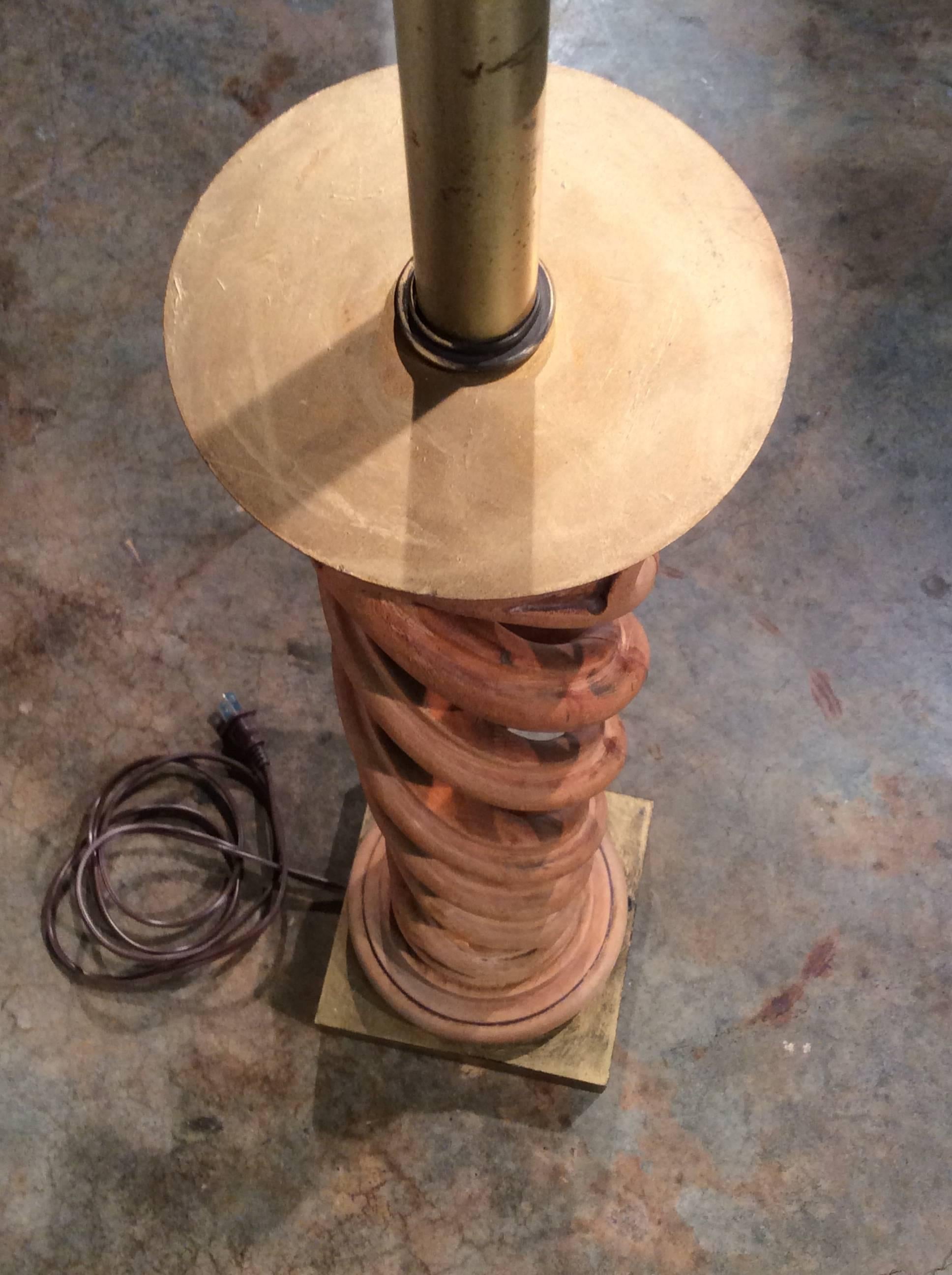 Midcentury Helix Lamp by Frederick Cooper For Sale 5