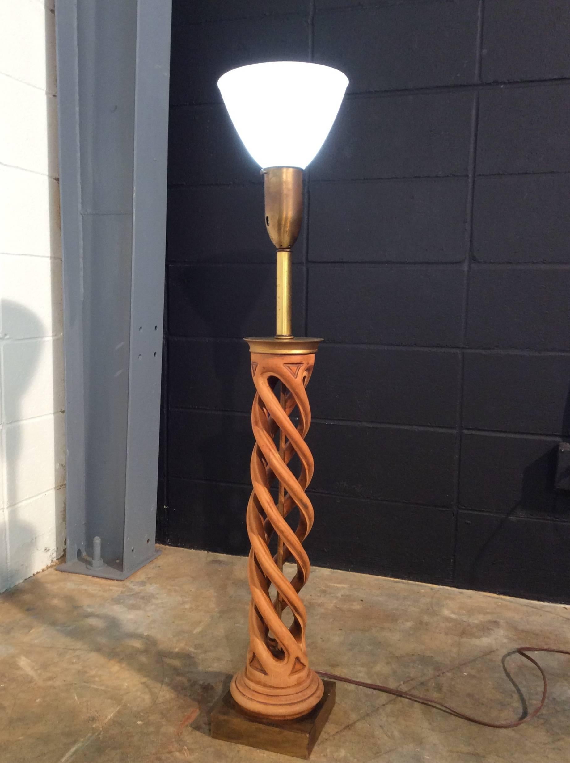 Midcentury Helix Lamp by Frederick Cooper For Sale 11