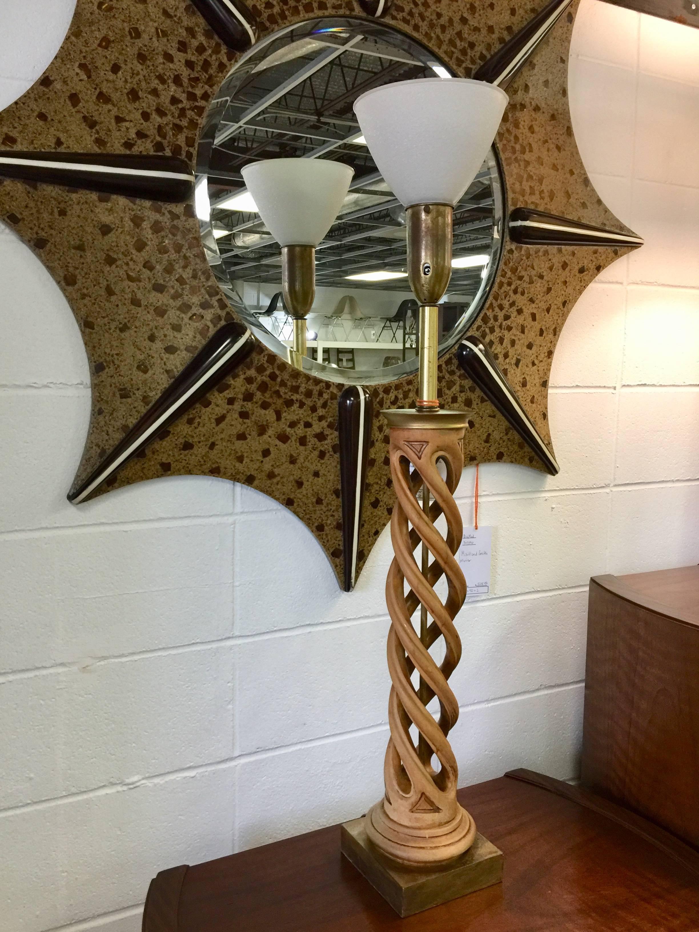 Midcentury Helix Lamp by Frederick Cooper For Sale 13