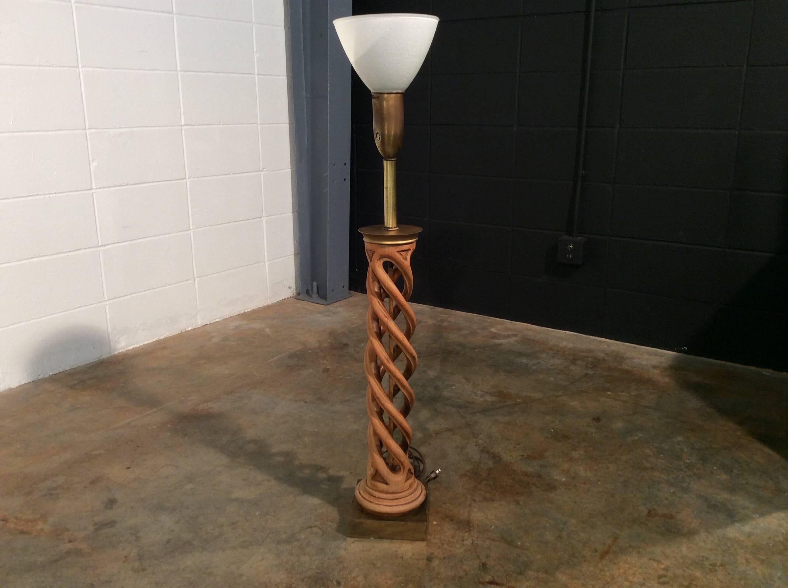 Mid-Century Modern Midcentury Helix Lamp by Frederick Cooper For Sale