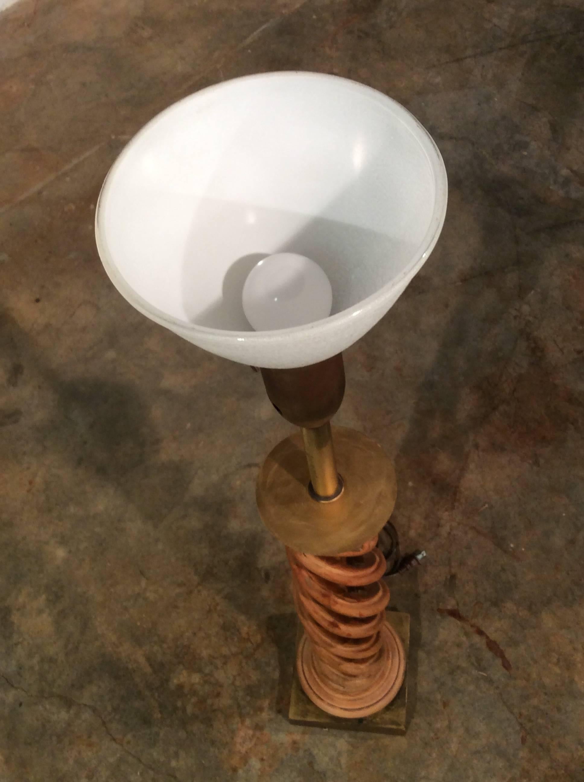 Midcentury Helix Lamp by Frederick Cooper For Sale 2