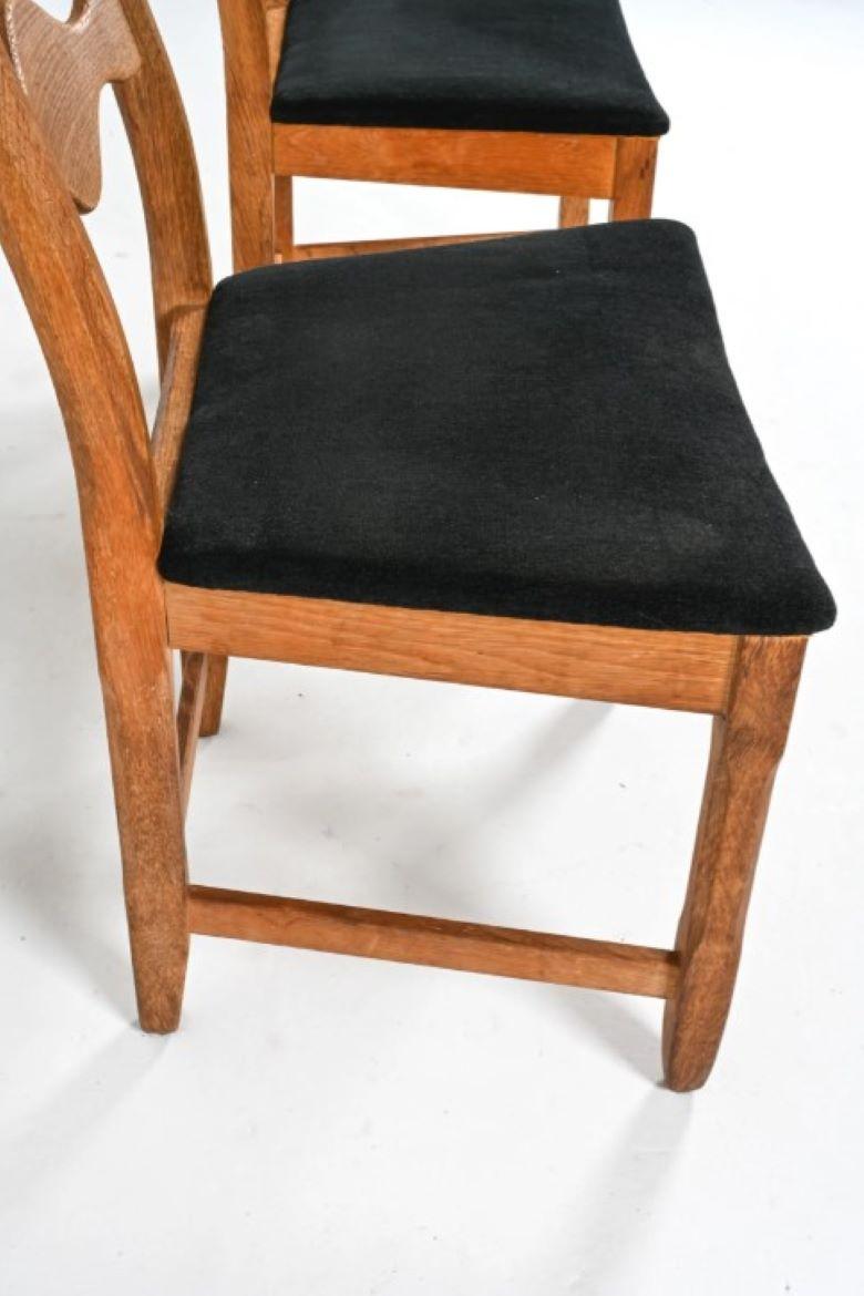 Danish Mid-Century Henning Kjaernulf Side Chairs  For Sale