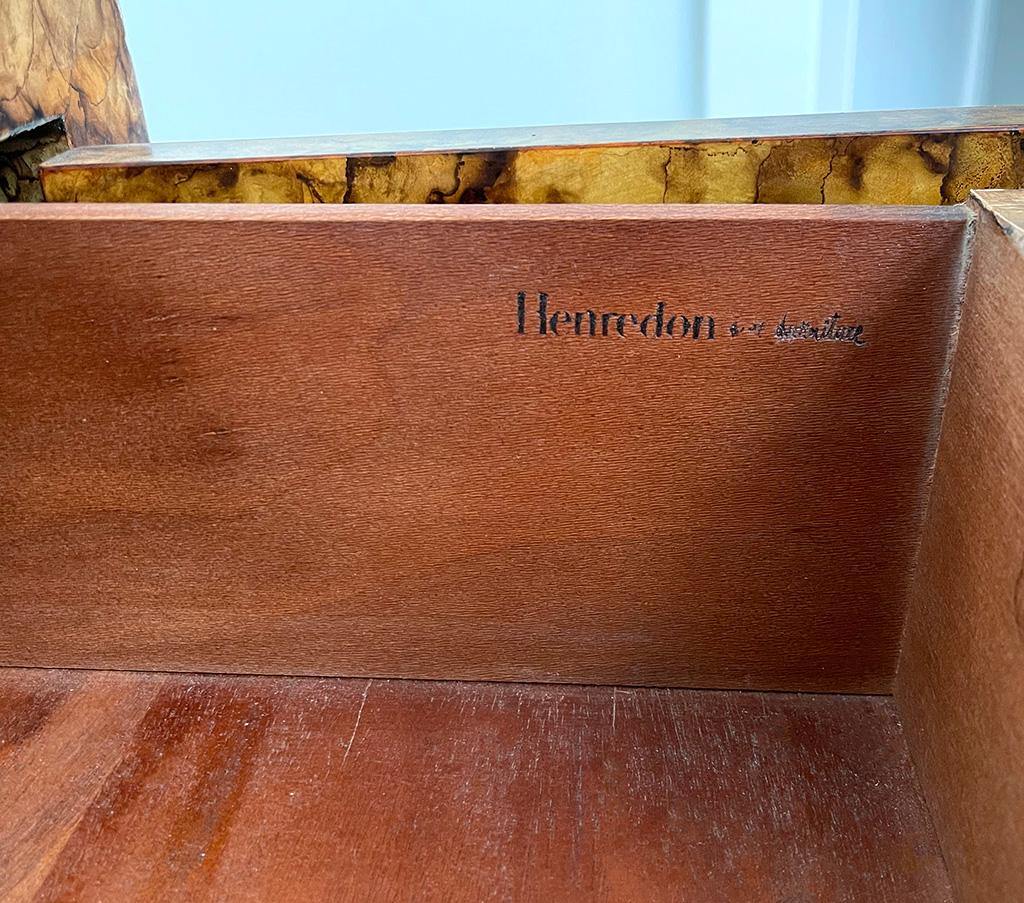 20th Century Mid-Century Henredon Faux Tortoise Cabinets, a Pair