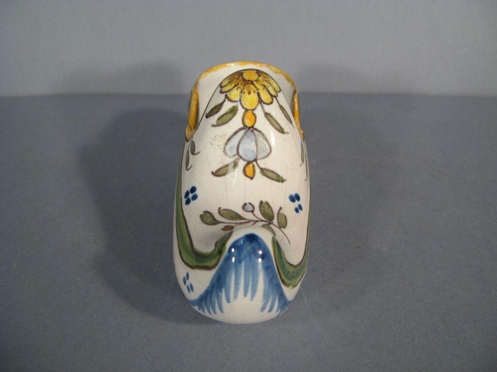Mid-Century Henri Delcourt Desvres Faience Decorative Shoe -1Y19 2