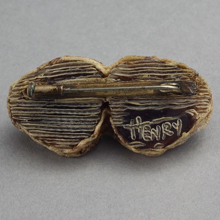 Broche Vintage Signée Henry Perichon (Talosel) - Occasion - Bijou De Collection