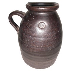 Vintage Mid Century Herbert Sargent Brown Glaze Vase Jug