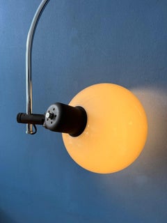 Herda Mushroom Arc-Wandleuchte aus der Mitte des Jahrhunderts – Space Age-Leuchte, 1970er Jahre