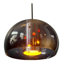 Mid Century Herda Space Age Mushroom Pendant Light, 1970s
