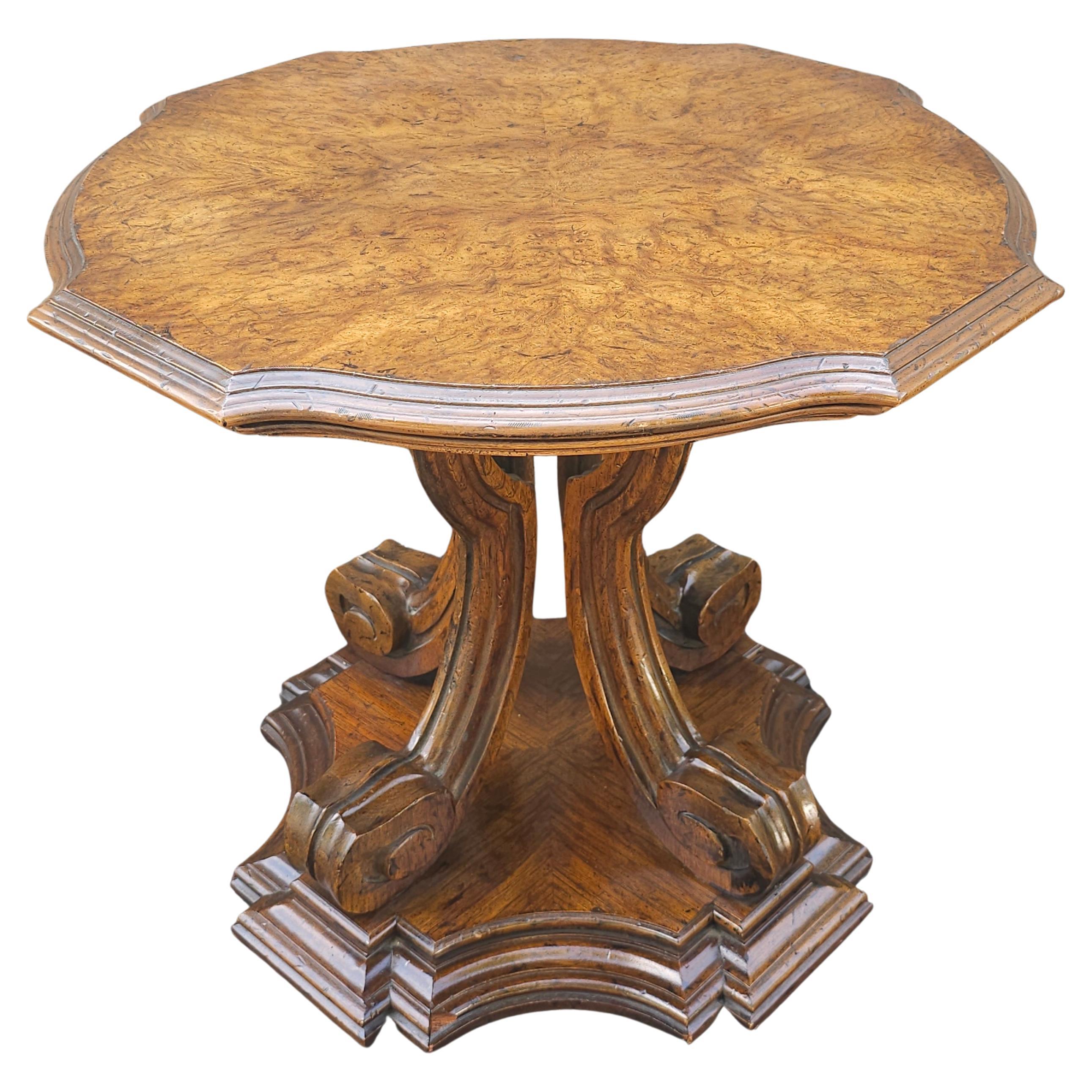 Mid-Century Heritage Wurzelholz Pedestal Beistelltisch