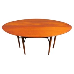 Vintage Mid-Century Heritage-Henredon Walnut Drop Leaf Dining Table