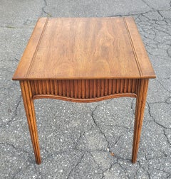 Mid-Century Heritage Walnut Single Drawer Side Table