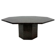 Used Mid century hexagonal granite coffee table, 1980’s