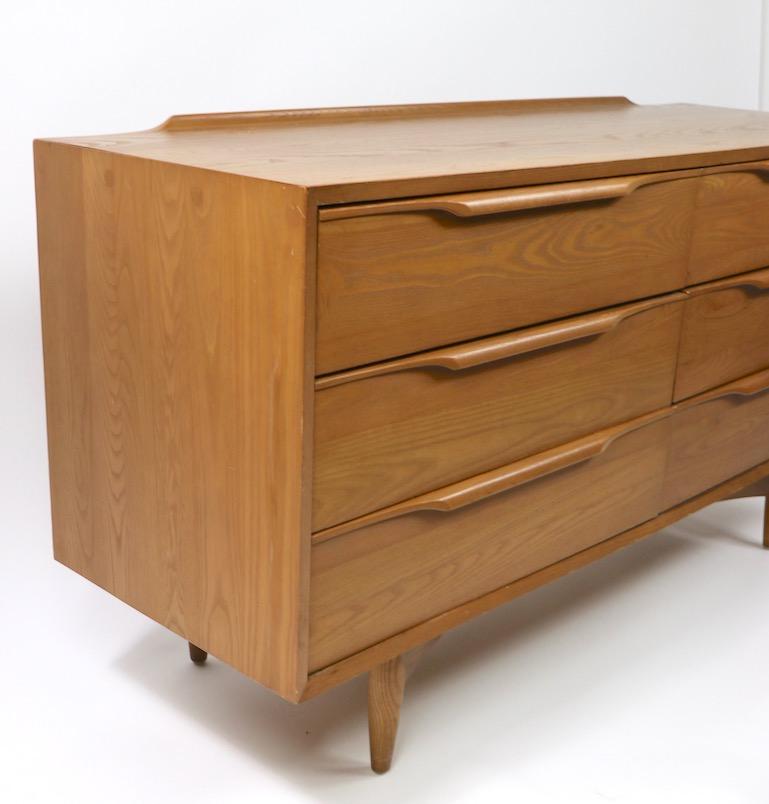 Veneer Mid Century Heywood Wakefield Danish Modern Style Dresser