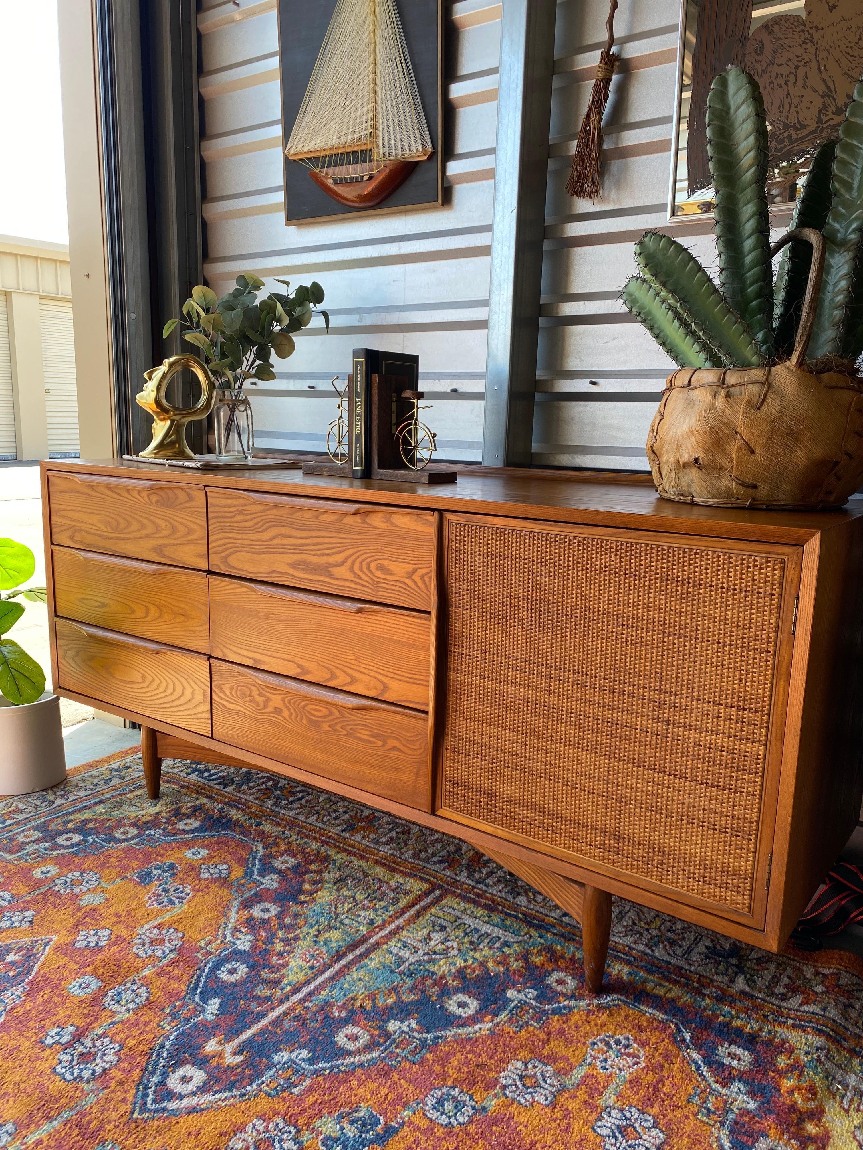 Mid-20th Century Midcentury Heywood Wakefield Dresser Credenza